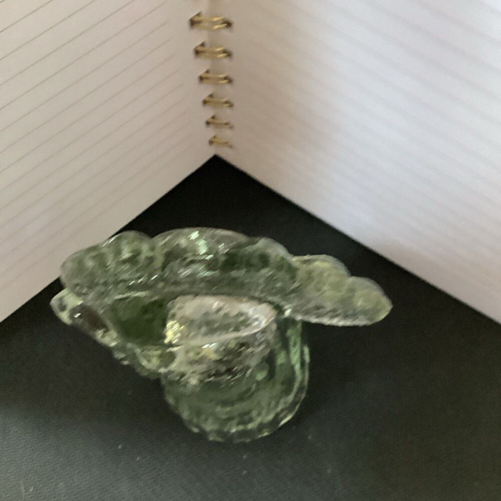 Vintage Glass Rooster Head Bottle Topper Clear Slight Green Cast 4” - Picture 3 of 11
